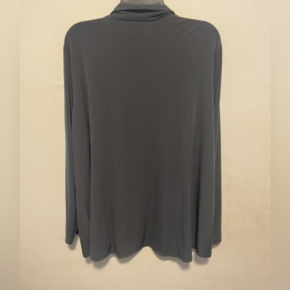 Quaker Factory Dream Knit Women’s Open Front Cardigan Size 1X Slinky Jeweled - Picture 4 of 8